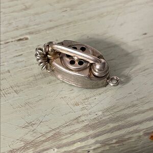 Vintage Silver Telephone Charm